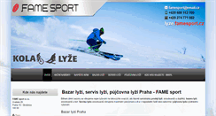 Desktop Screenshot of lyze.famesport.cz